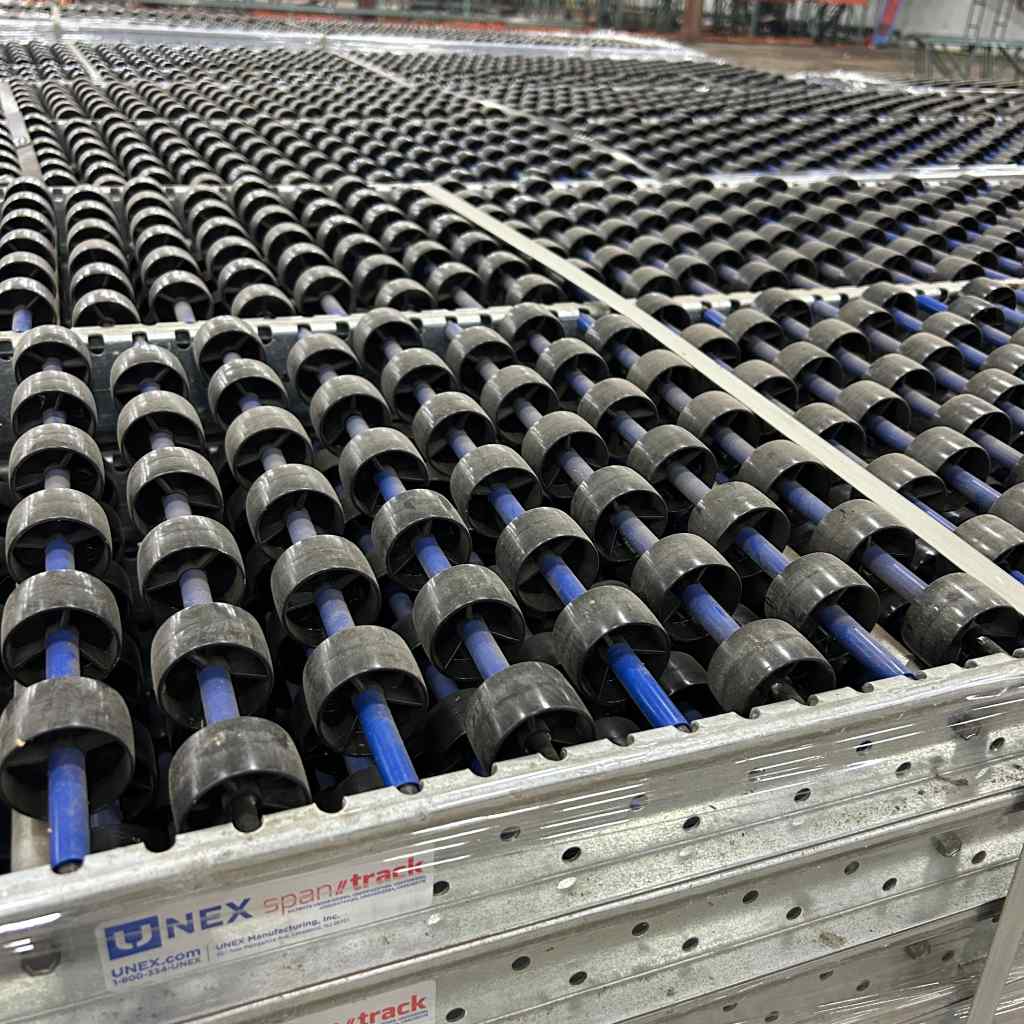 Used Carton Flow Rack 9' wide x 8.5' deep - Shelving Specialist