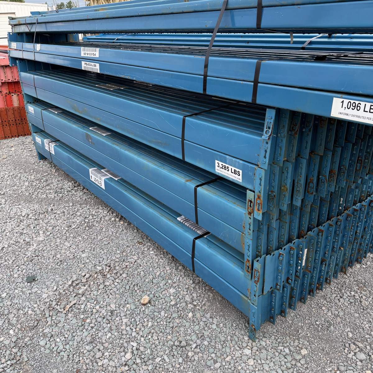 Used Teardrop Beams 120" x 3.75" - Blue
