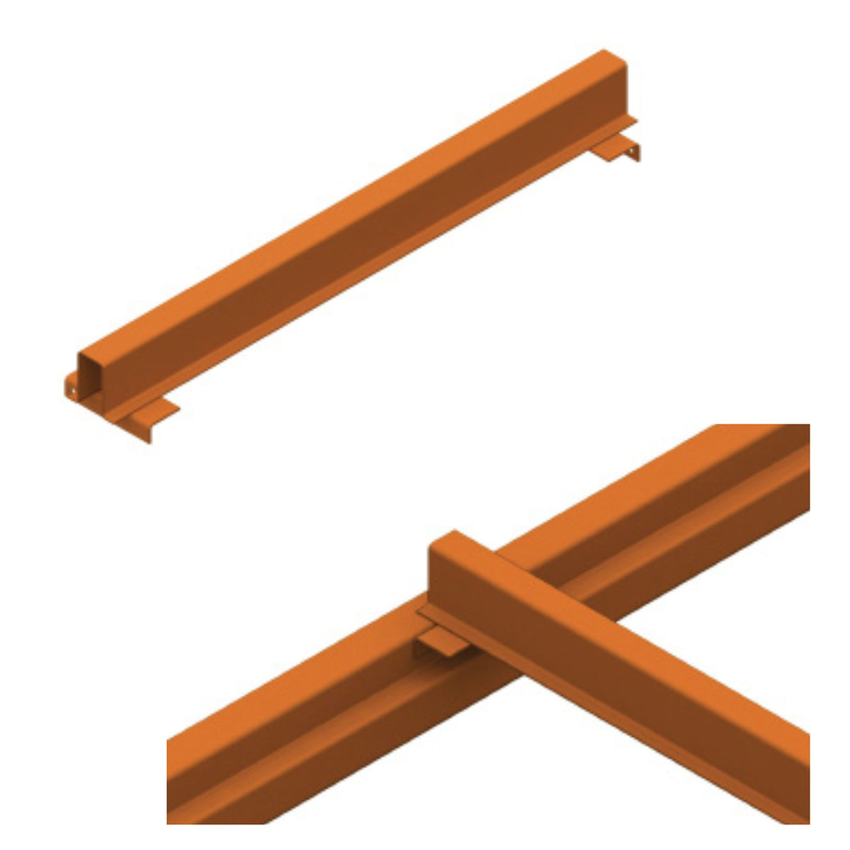 Used Fork Entry Bars 42" - Orange