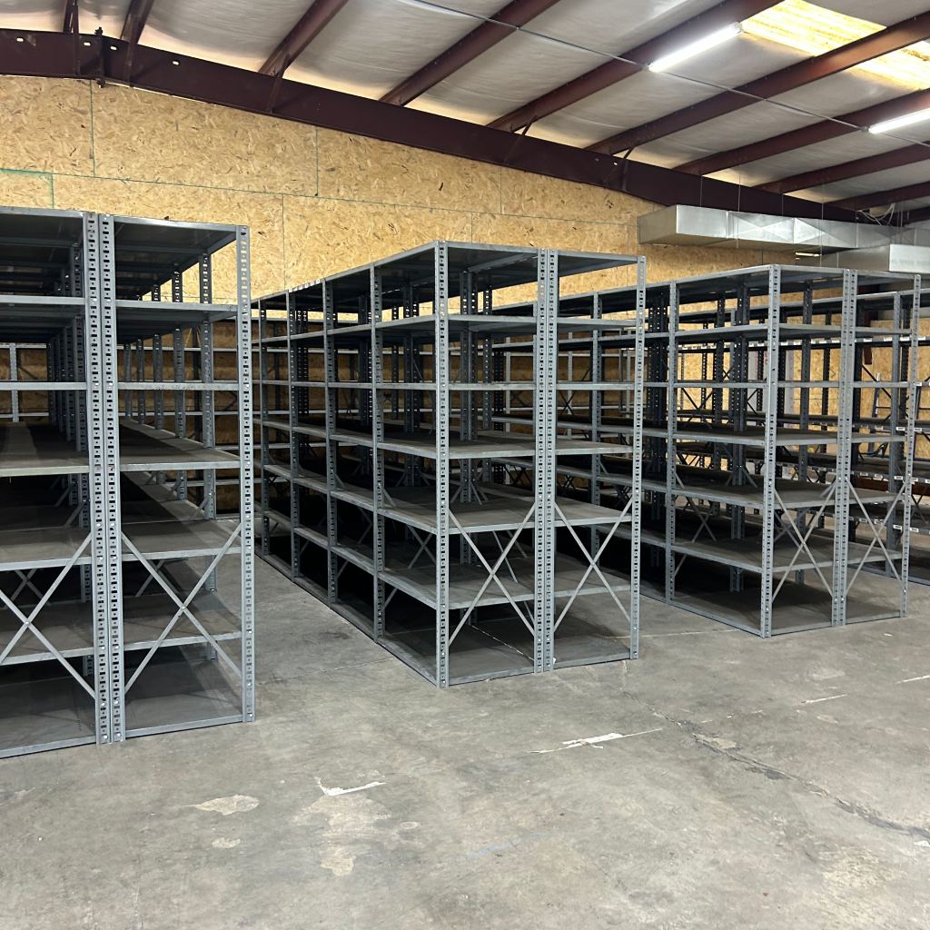 used industrial shelving