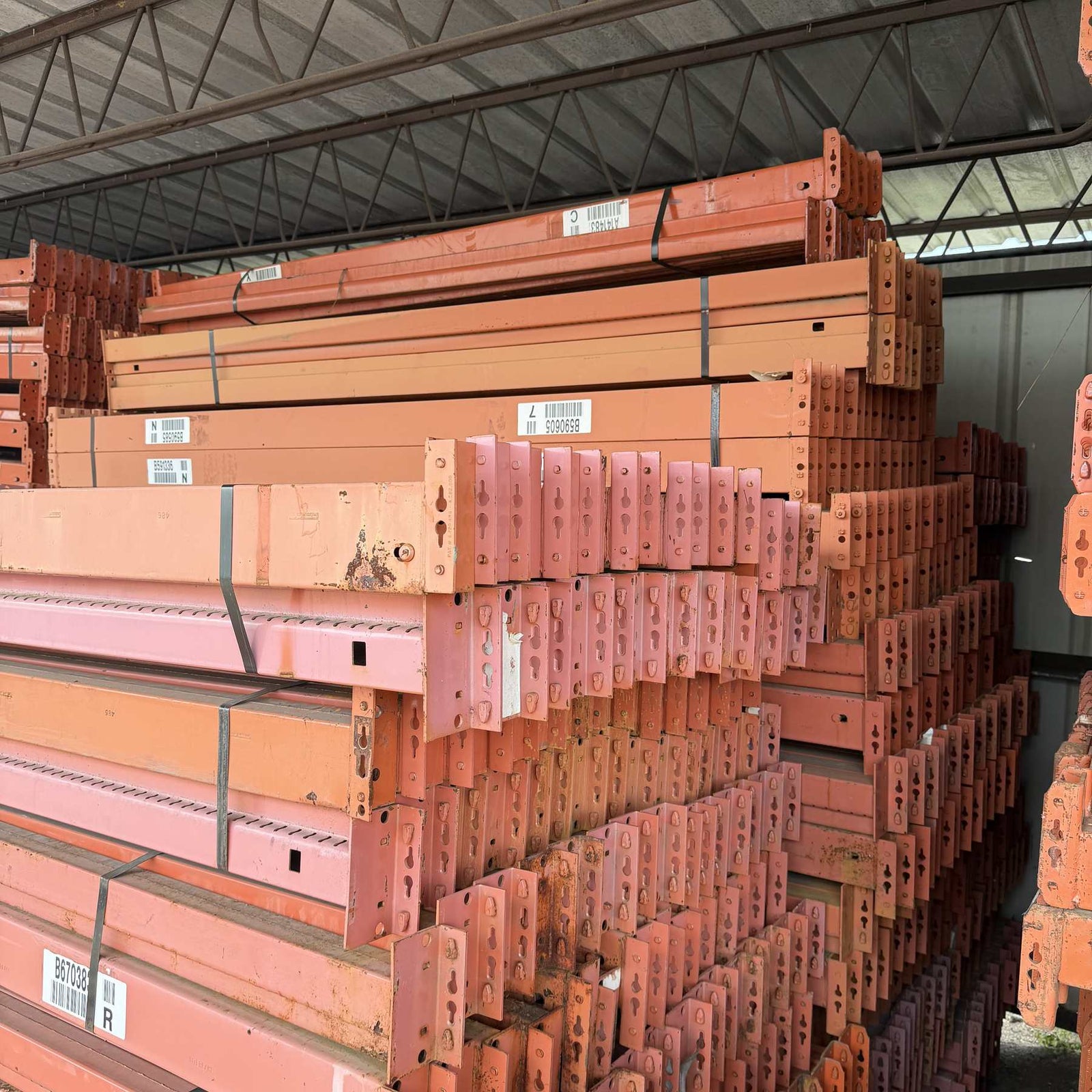 Used Teardrop Beams 100" x 4"-4.5" - Orange