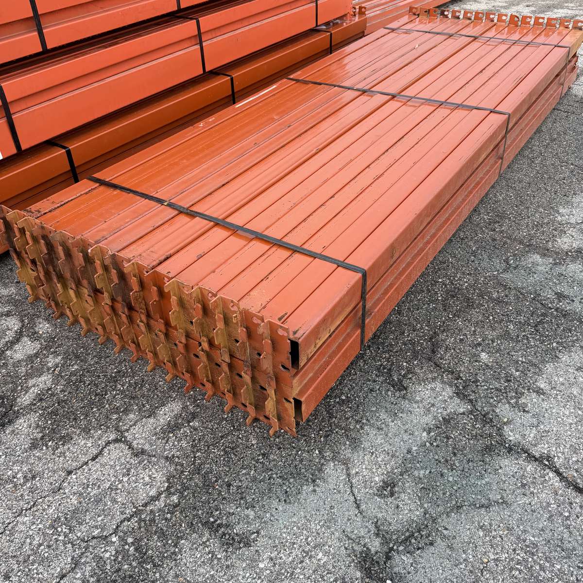 Used Slotted Beams 108.375" x 5" - Orange