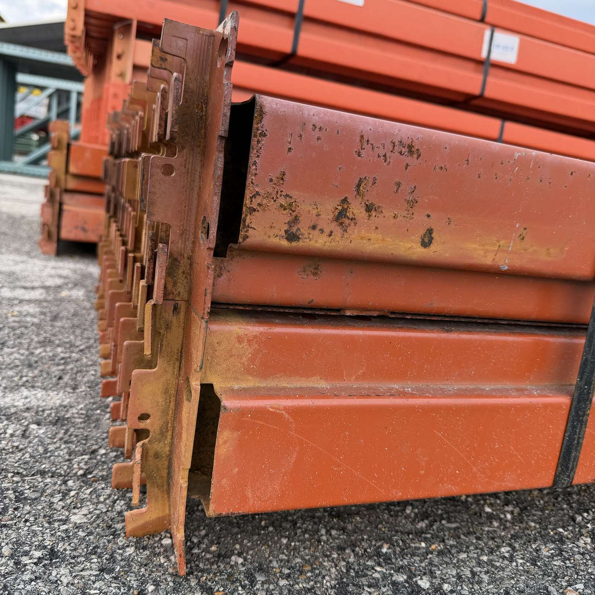 Used Slotted Beams 108.375" x 5" - Orange