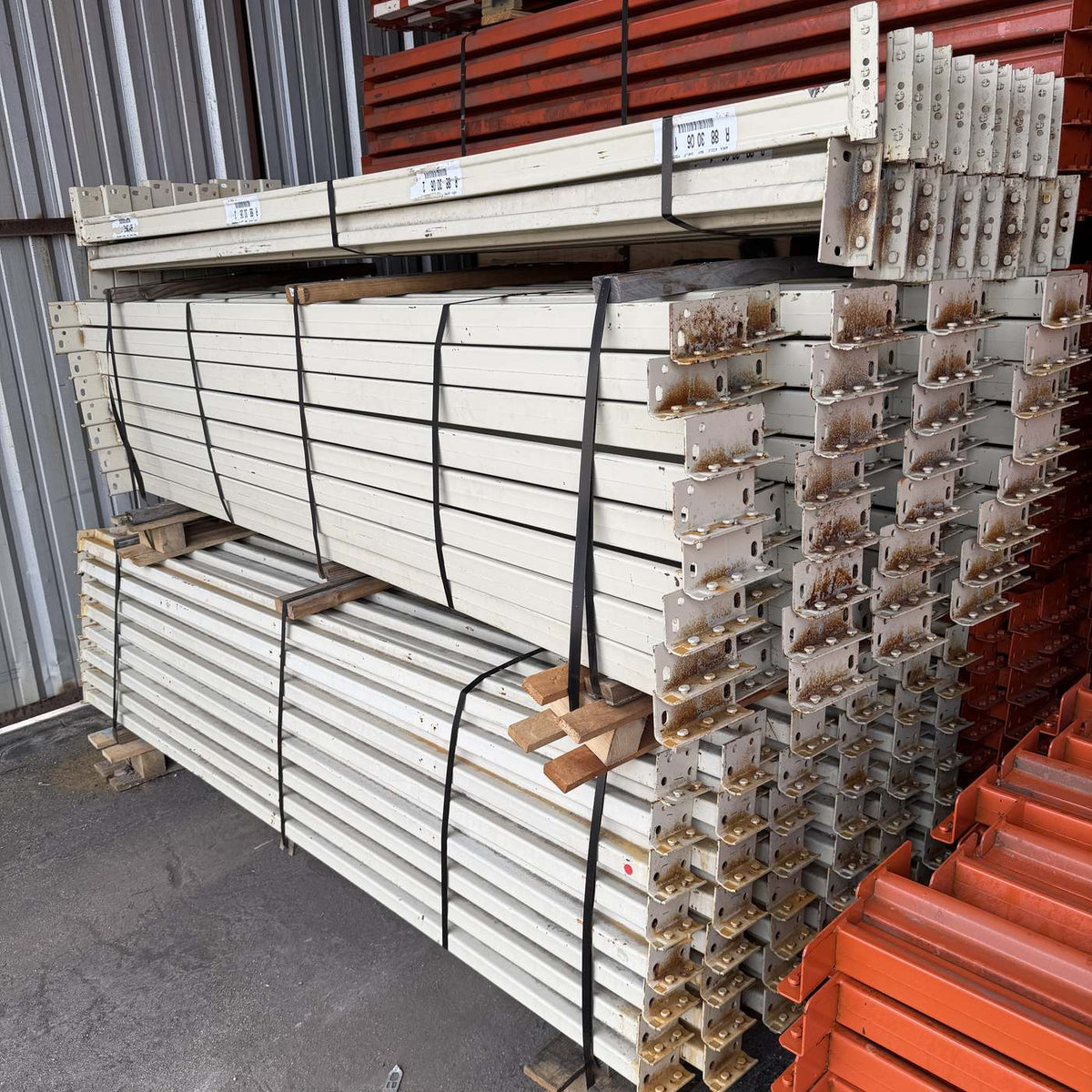 Used Teardrop Beams 96" x 2.75" - White