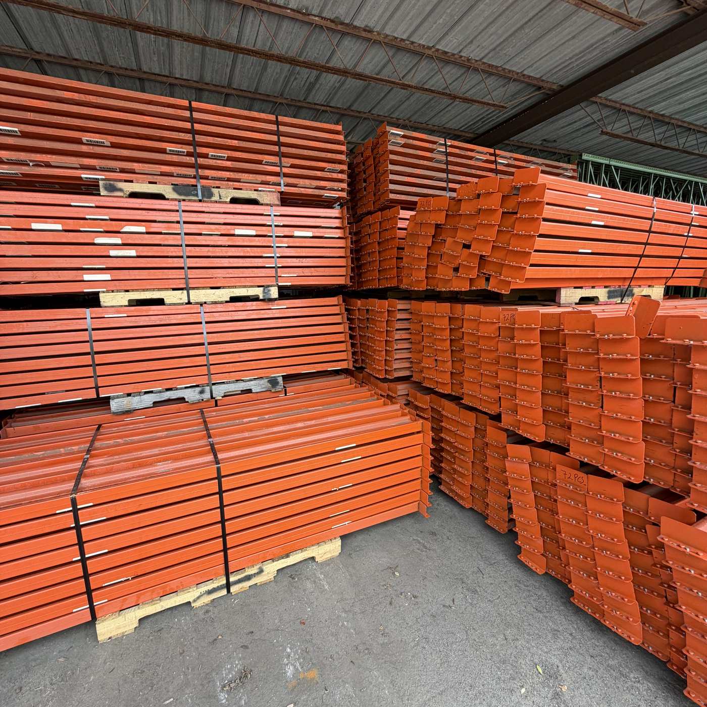 Used Teardrop Beams 96" x 2.875" - Orange