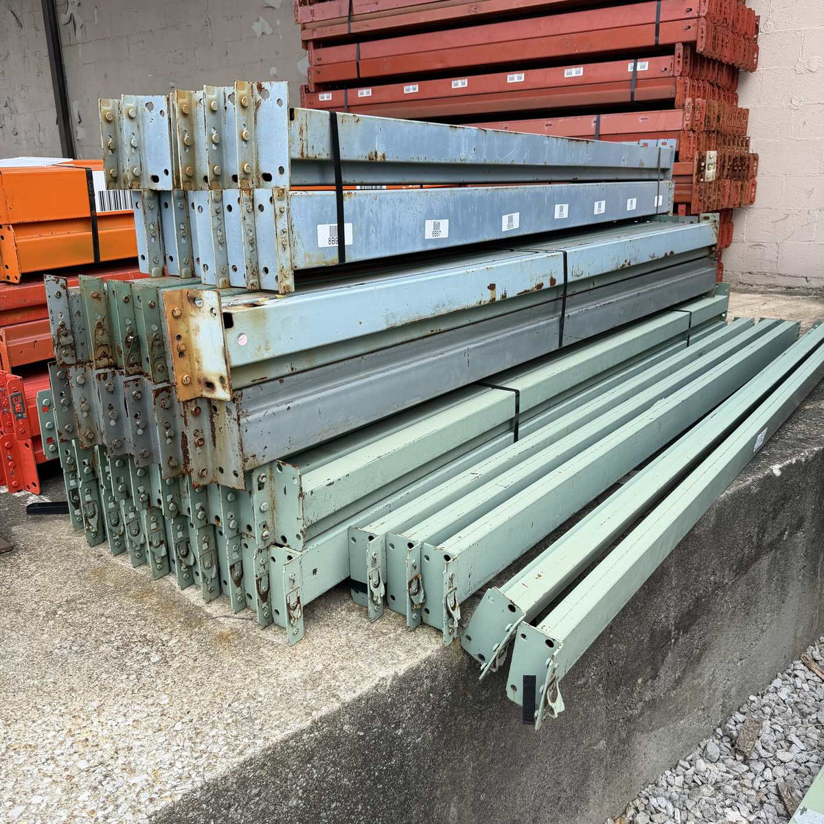 Used Teardrop Beams 96" x 4"-5" - Green