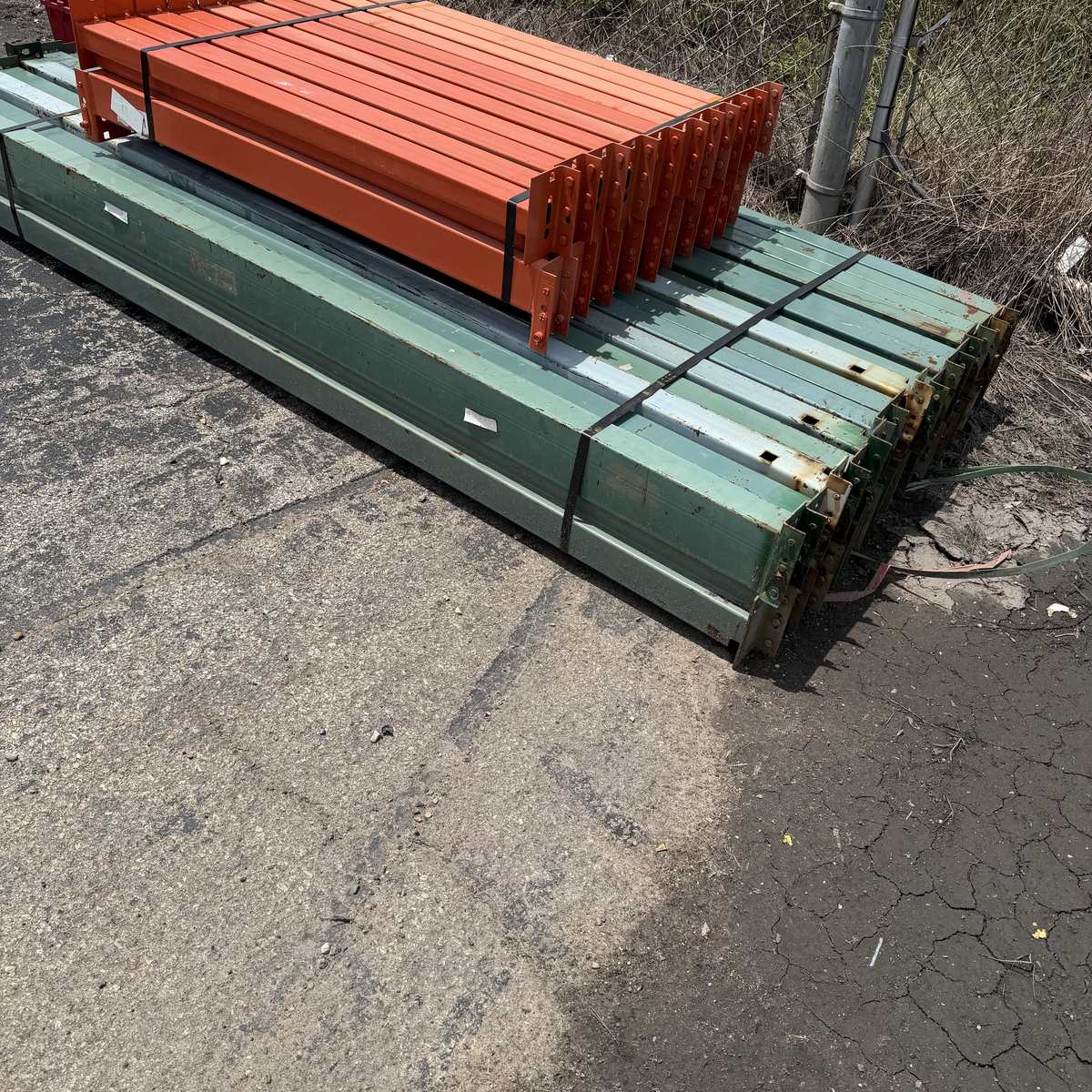 Used Teardrop Beams 96" x 4"-5" - Green