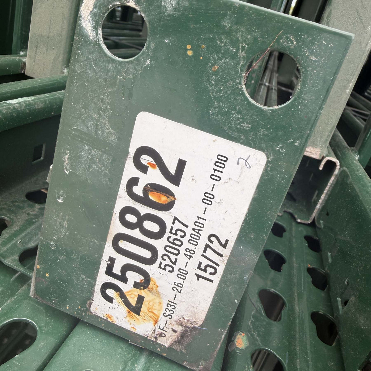 Used Teardrop Uprights 48" x 26' - Dark Green