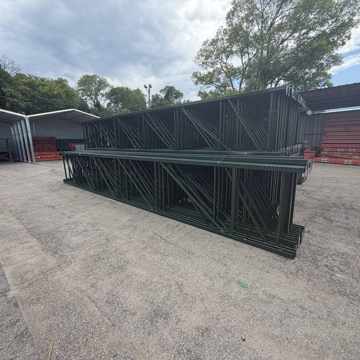 Used Teardrop Uprights 48" x 26' - Dark Green