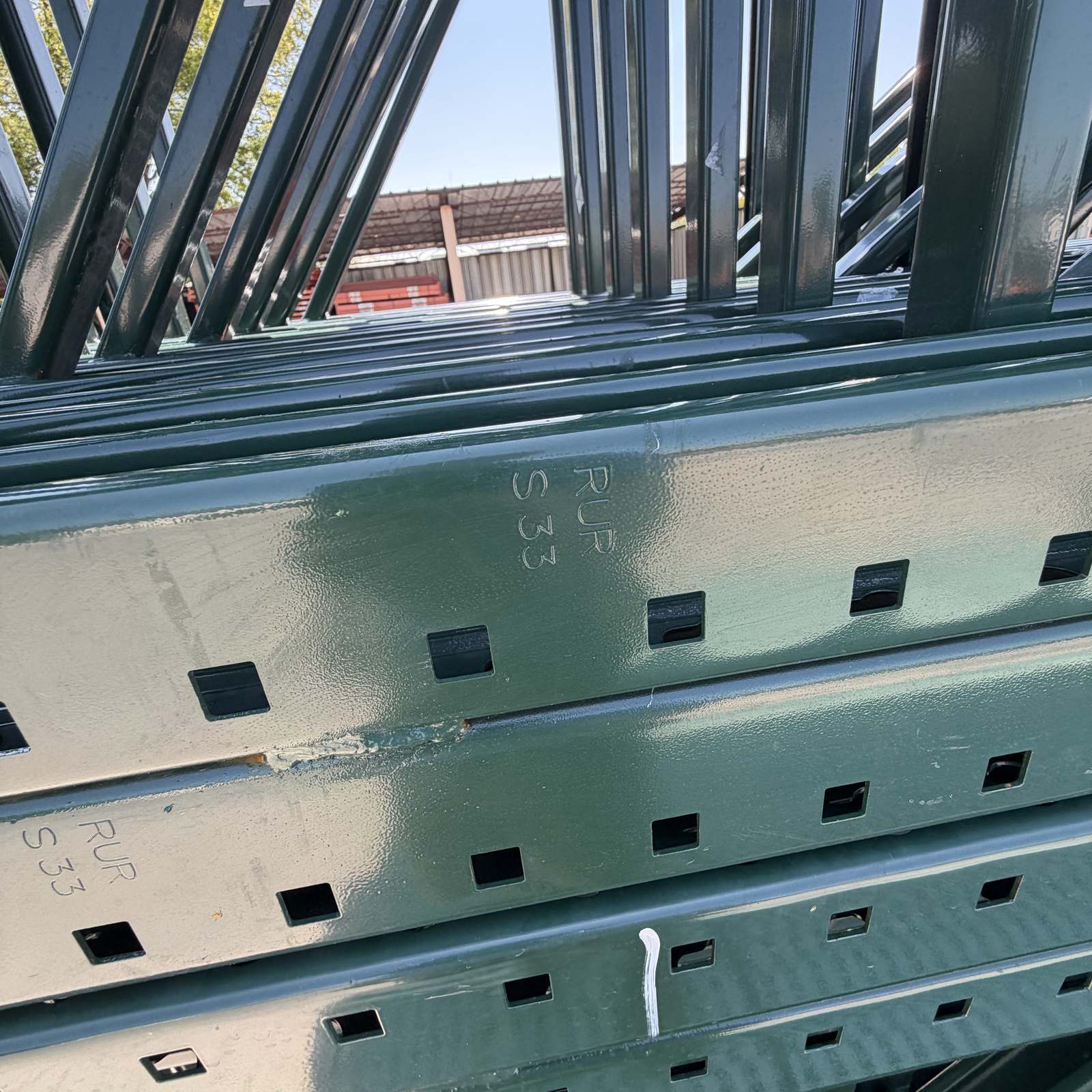 Used Teardrop Uprights 48" x 26' HD - Dark Green