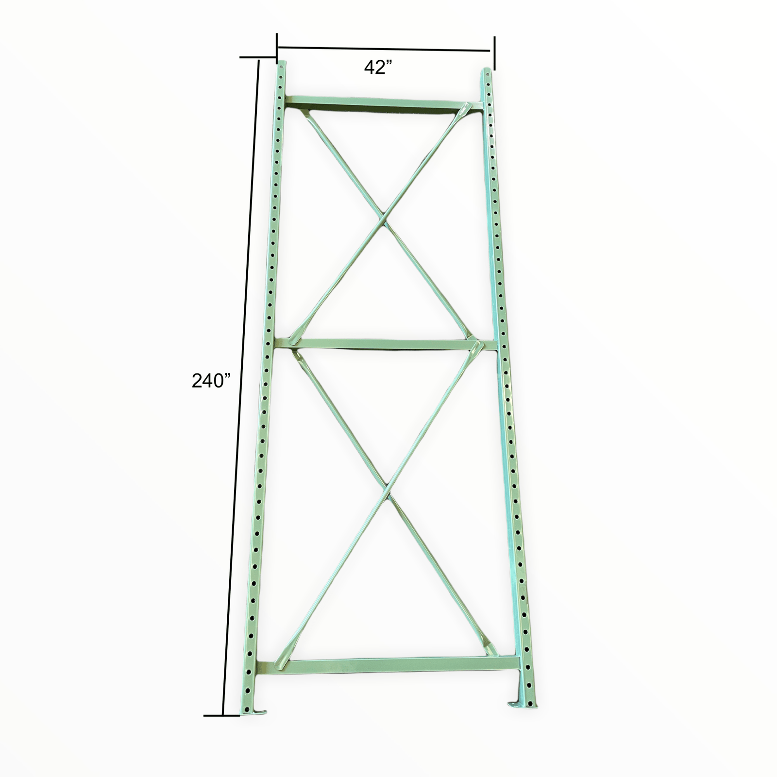 Speedrack Teardrop Upright 20' high green