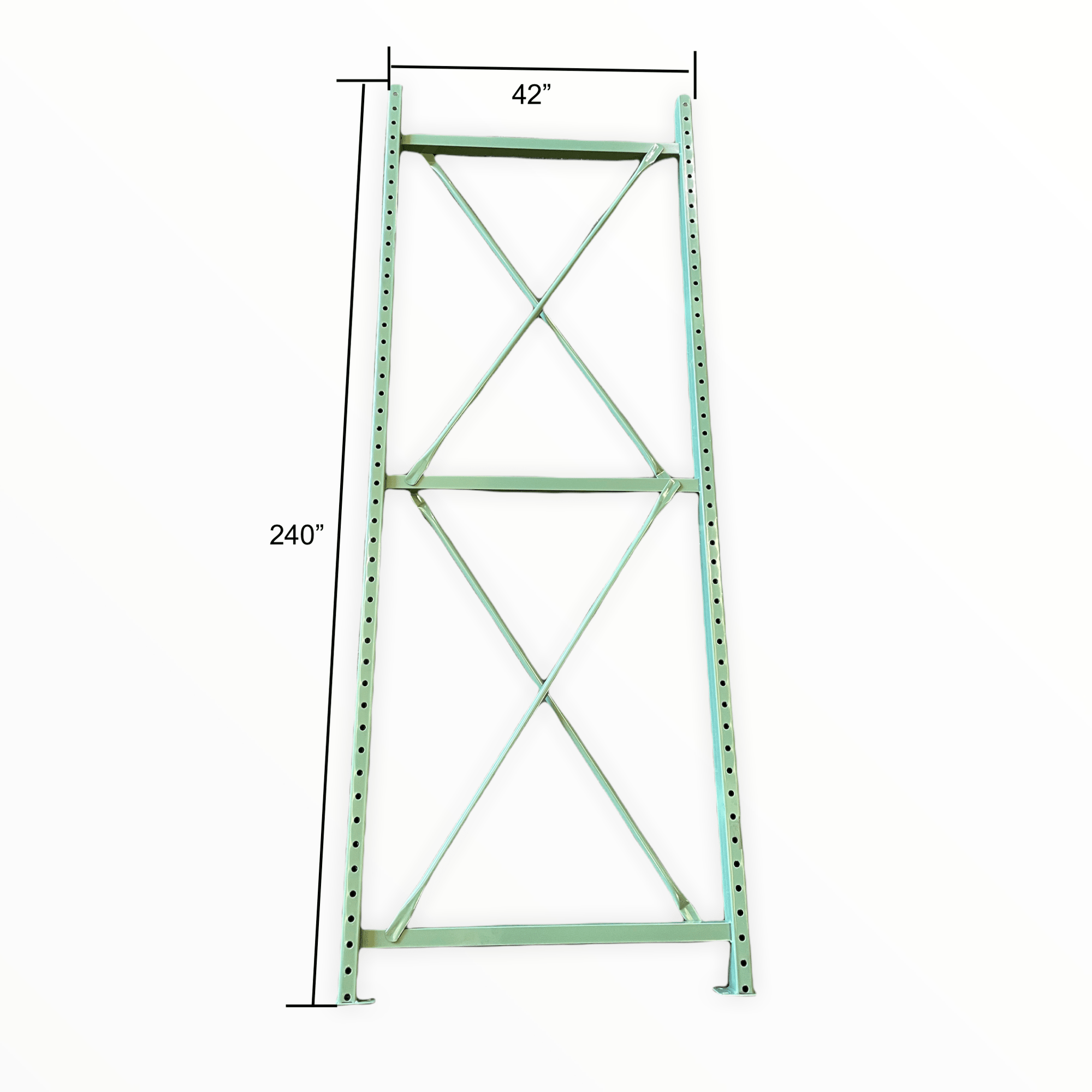 Speedrack Teardrop Upright 20' high green