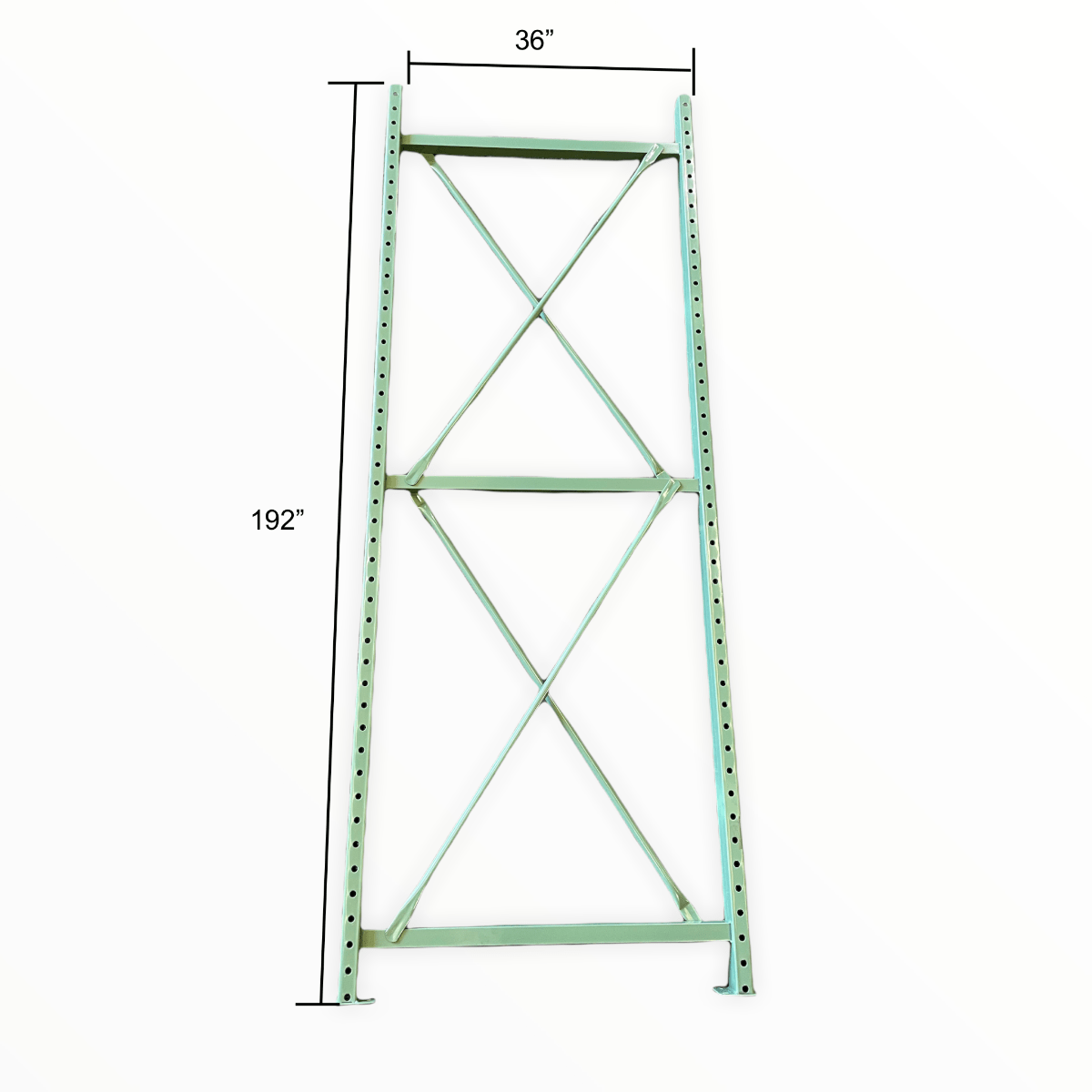 Speedrack Teardrop Pallet Rack Upright 36" deep x 16' high