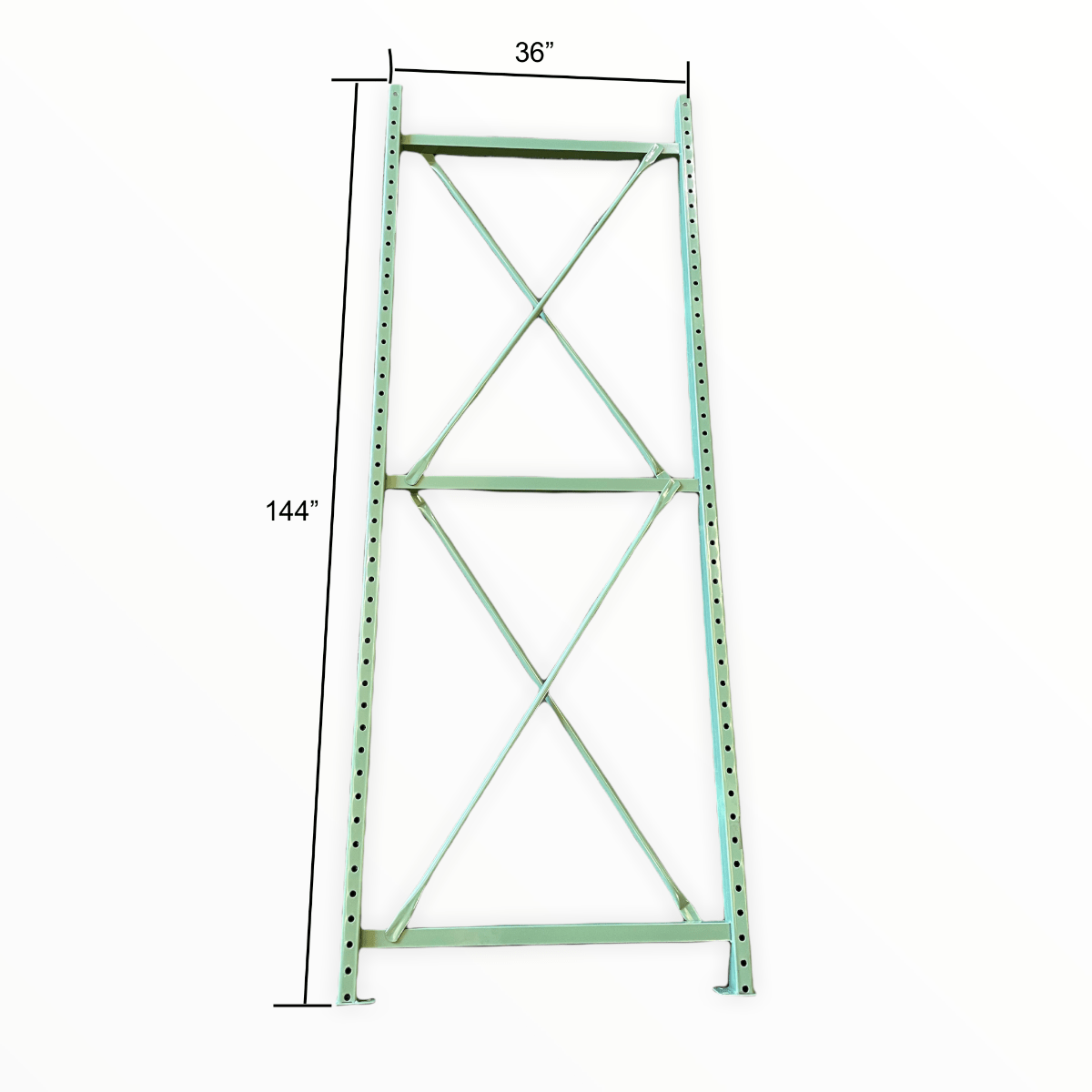 36&quot; deep x 144&quot; high Speedrack Teardrop Upright